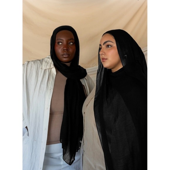 Vela Other - Vela Black Modal Hijab Standard 28x73 NWT Sealed Classic Black Scarf New